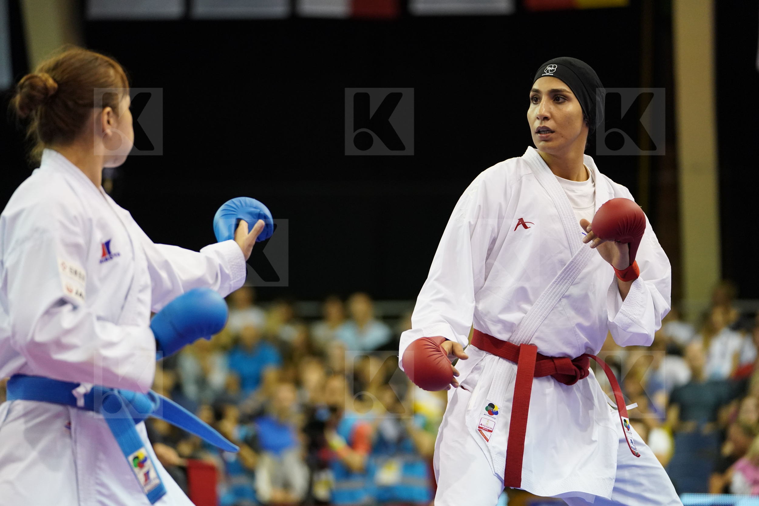 Abbasali Hamideh Female Kumite +68kg Gold match Iran Islamic Republic of Japan Uekusa Ayumi